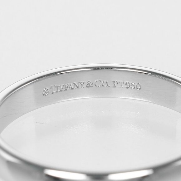 TIFFANY&Co. forever classic band Ring 0.1" model Pt950Platinum #7.8(US Siz... - Picture 4 of 9
